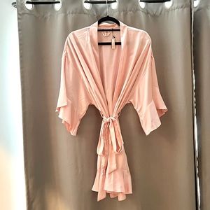 NWT Victoria’s Secret Flounce Satin Robe
